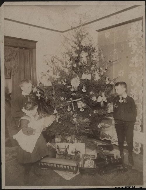 Vintage Christmas Trees from 100 Years Ago: 12 Authentic Historical Photos