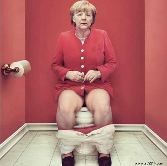 Cristina Guggeri s Satirical Photomontages: World Leaders and Stars in the Bathroom