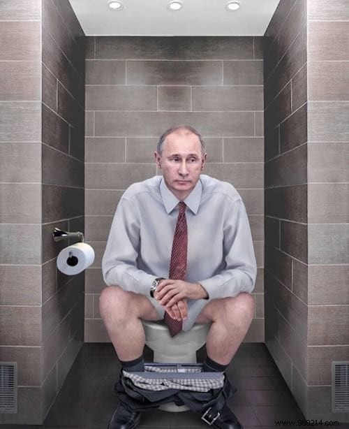 Cristina Guggeri s Satirical Photomontages: World Leaders and Stars in the Bathroom