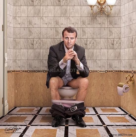 Cristina Guggeri s Satirical Photomontages: World Leaders and Stars in the Bathroom