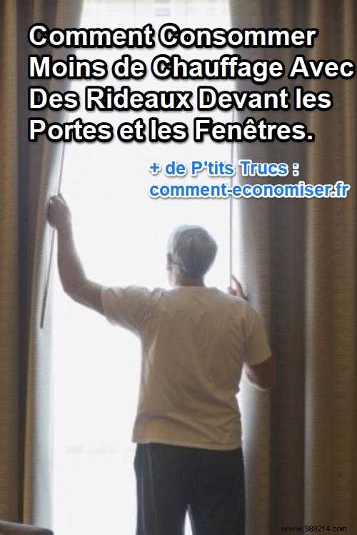 Save on Heating Bills: Hang Thick Curtains on Doors and Windows