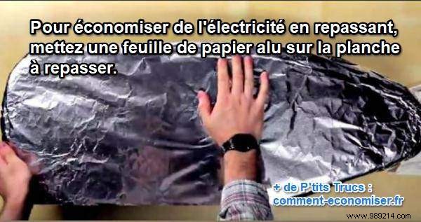 Smart Energy-Saving Hack: Line Your Ironing Board with Aluminum Foil