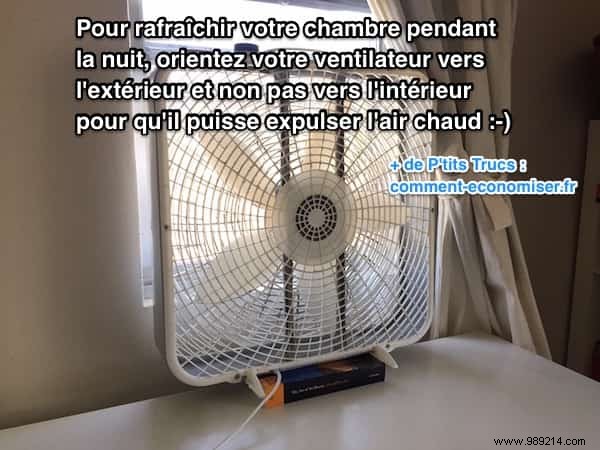 Cool Your Room Effectively at Night: Point Your Fan Out the Window