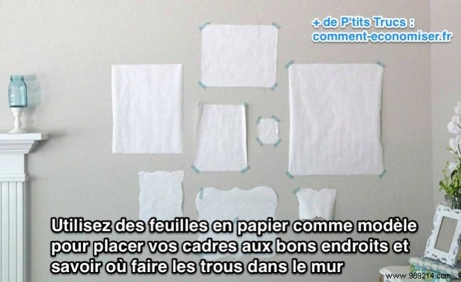 How to Hang a Perfect Photo Gallery Wall: Foolproof Paper Template Method