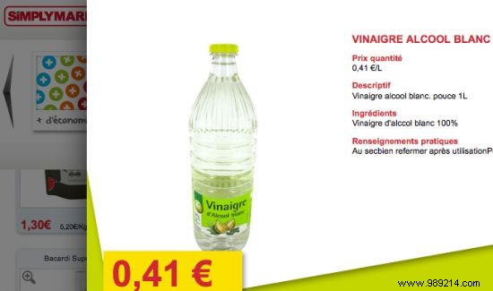 White Vinegar Prices: Real Supermarket Comparison from Paris