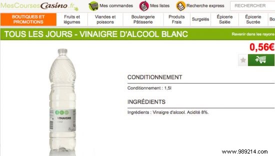 White Vinegar Prices: Real Supermarket Comparison from Paris