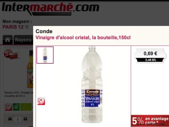 White Vinegar Prices: Real Supermarket Comparison from Paris