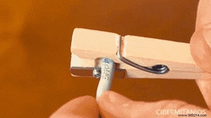 DIY Wire Stripper: Easy Hack with a Clothespin and Pencil Sharpener Blade