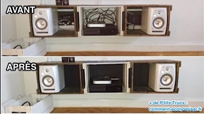 Hide TV Wires for Under €5: Simple Cardboard DIY Solution