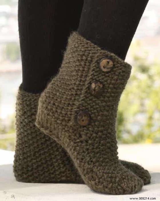 6 Free Knitting & Crochet Patterns for Cozy Bootie Slippers