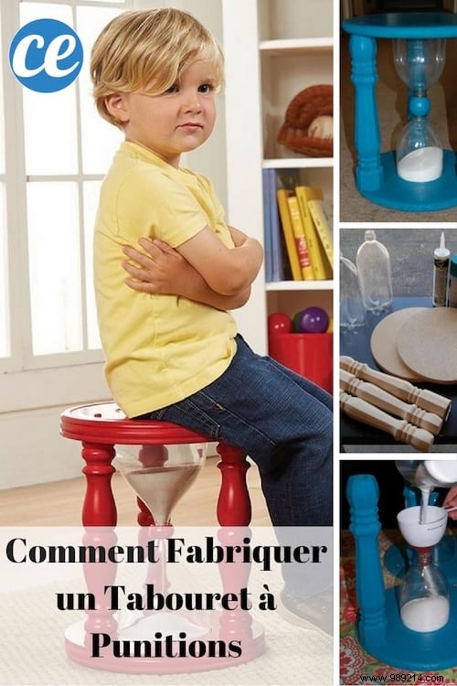 DIY Time-Out Stool with Built-In Hourglass: Simple Step-by-Step Guide for Parents