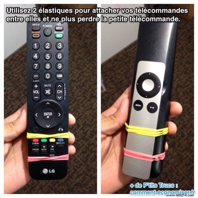 Never Lose Your Small Remote Again: A Simple Rubber Band Hack