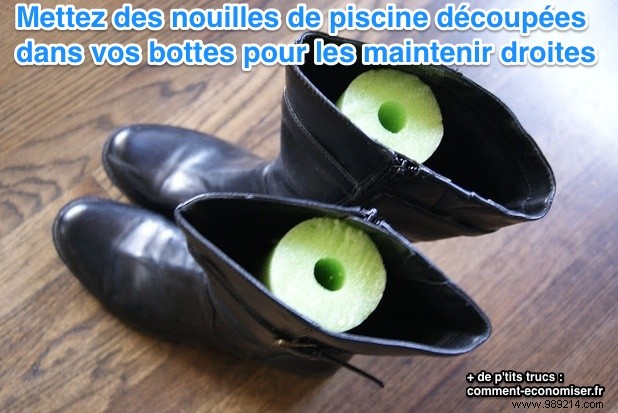 Keep Your Boots Upright and Crease-Free: The Simple Pool Noodle Hack