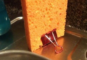 Simple Clipboard Hack to Prevent Mold on Your Kitchen Sponge