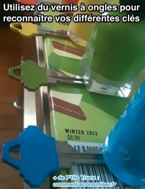 Color-Code Your Keys with Nail Polish: Spot the Right One Instantly