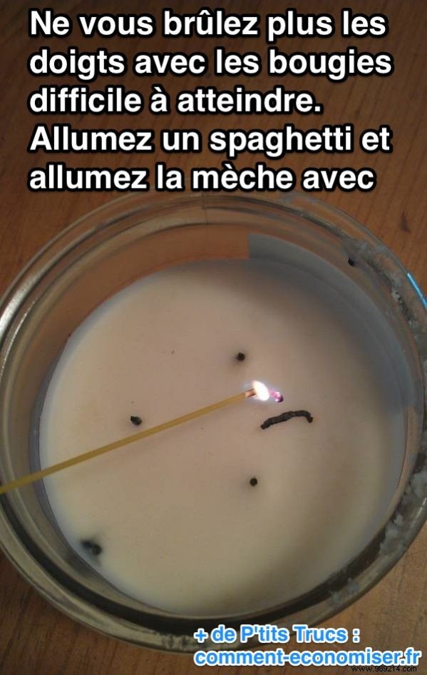 Never Burn Your Fingers Lighting Candles Again: The Ingenious Spaghetti Trick