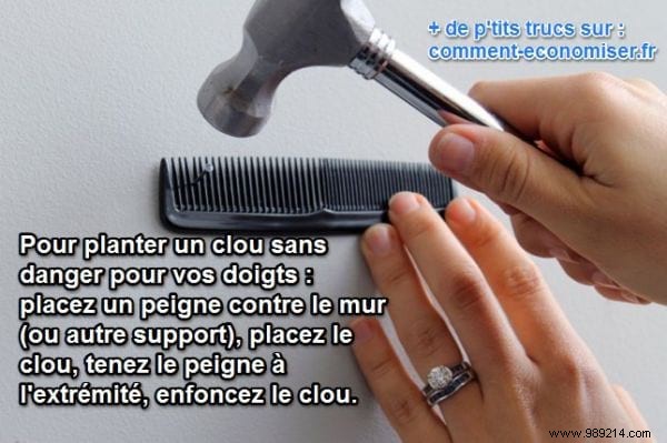 Safe DIY Hack: Hammer Nails Without Hitting Your Fingers Using a Comb
