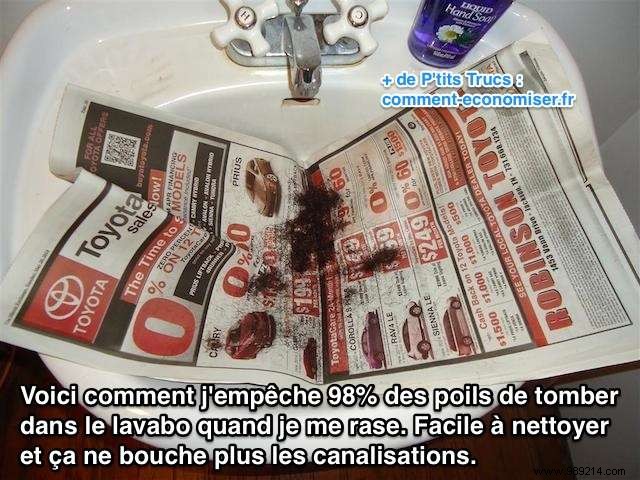 Keep Your Sink Spotless After Shaving: The Simple Newspaper Trick