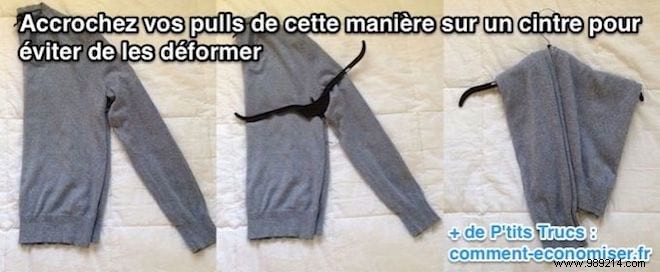 How to Hang Sweaters on a Hanger Without Stretching or Deforming Them
