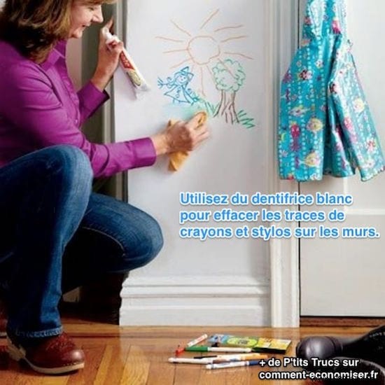 Erase Kids  Wall Drawings Effortlessly with Toothpaste: Proven Cleaning Hack