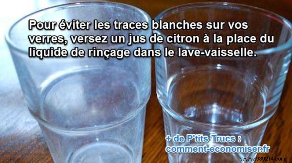 Remove White Streaks from Glasses: The Simple Lemon Juice Dishwasher Trick