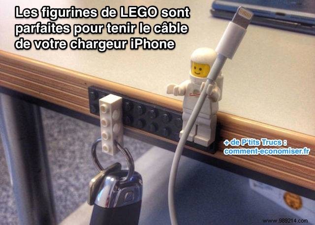 Clever DIY Hack: LEGO Minifigures as the Perfect iPhone Cable Holders