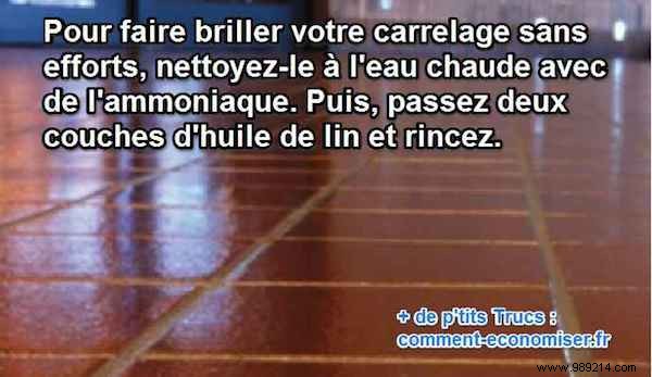 Proven Natural Method: Restore Your Tiles Shine with Linseed Oil