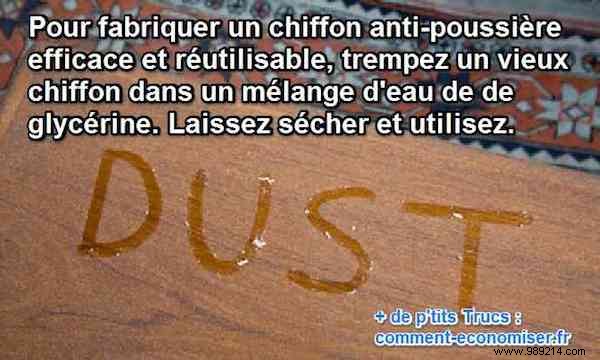 Effortless Dusting Hack: Homemade Glycerin Cloth Traps Dust Without Scattering