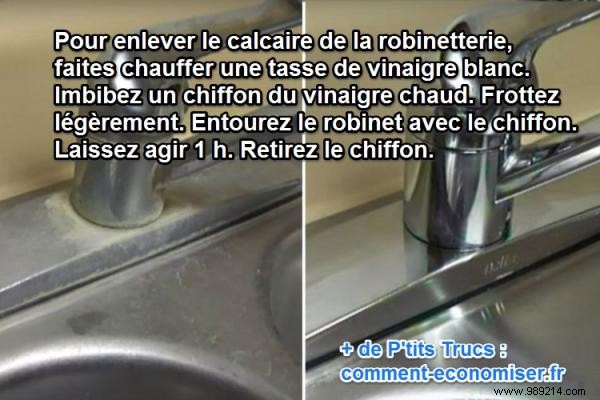 Effortlessly Remove Limescale from Faucets with White Vinegar – A Proven Cleaning Hack