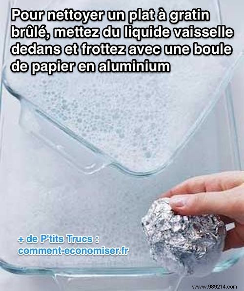 Simple Trick to Effortlessly Clean Burnt Gratin from Glass Casserole Dishes