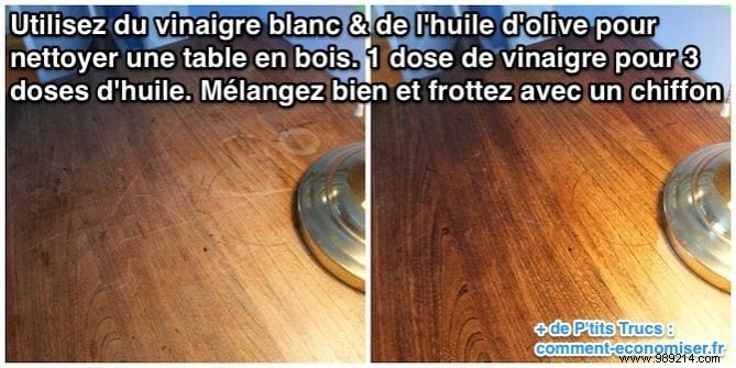 Restore Your Wooden Table s Shine: Simple Vinegar and Olive Oil Cleaning Method