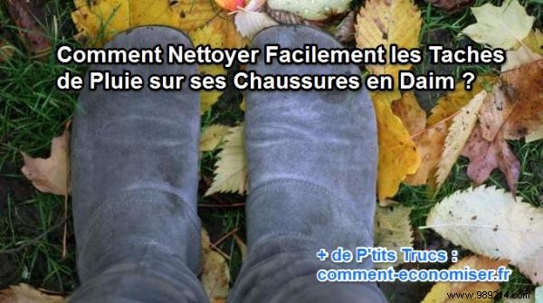 How to Effortlessly Remove Rain Stains from Suede Shoes with Fingernail and Eraser