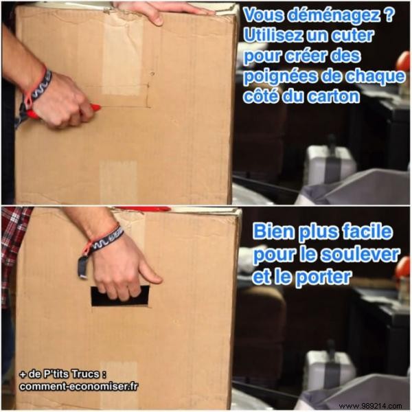 Genius DIY Hack: Add Easy-Grip Handles to Free Supermarket Moving Boxes