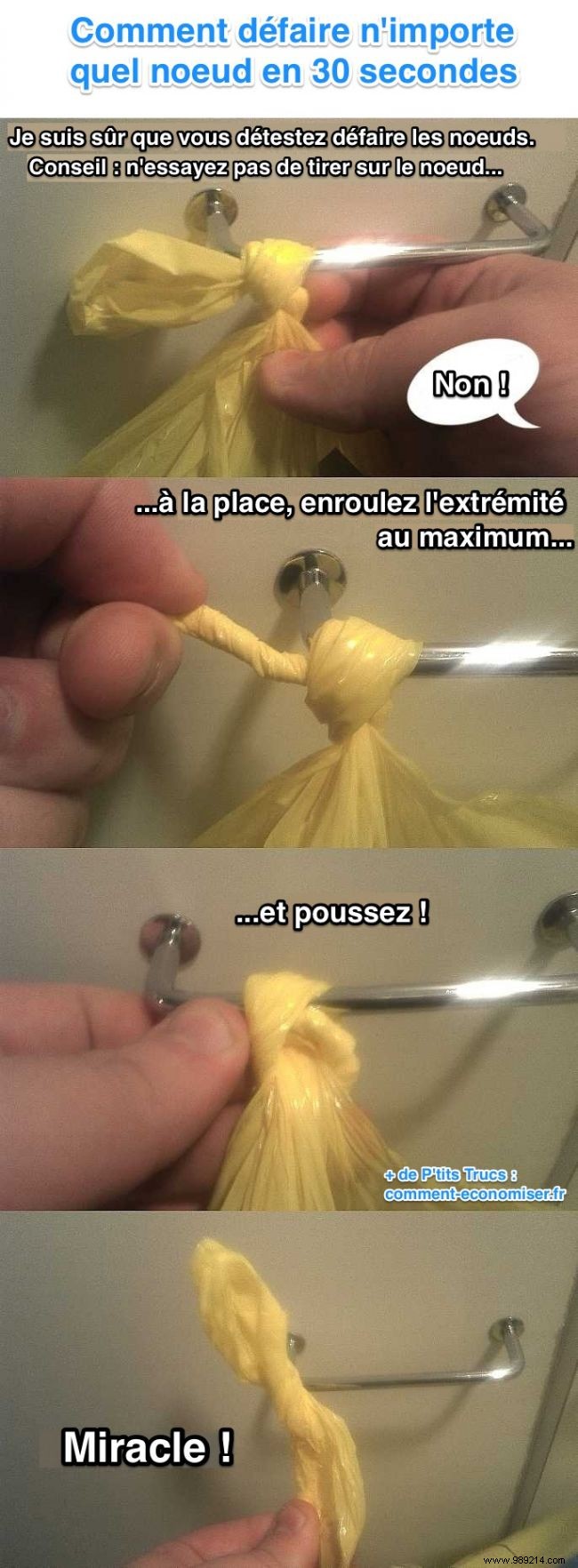 Untie Tight Knots in Seconds: Proven No-Tool Trick for Bags, Ropes & More