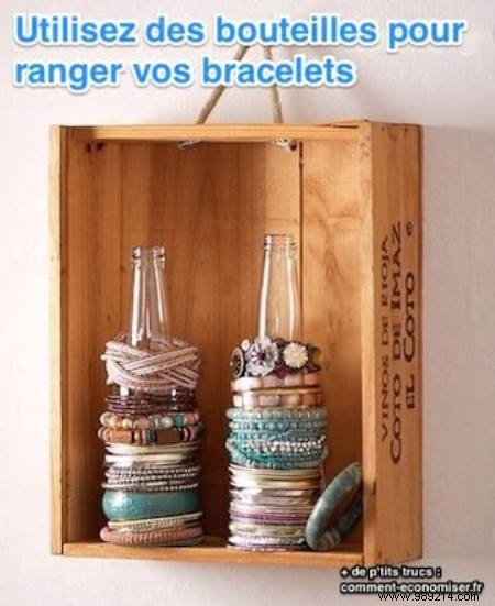 Smart DIY Hack: Store and Display Your Bracelets with Recycled Glass Bottles