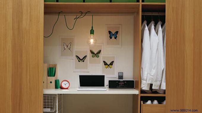 Genius Closet Hack: Build a Hidden Home Office in Small Spaces