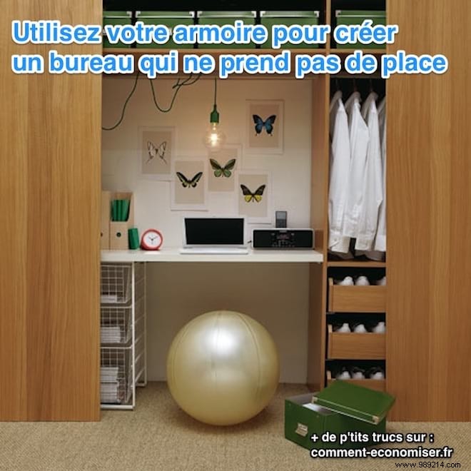 Genius Closet Hack: Build a Hidden Home Office in Small Spaces