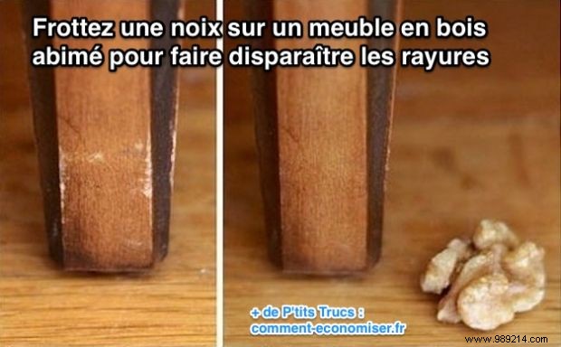 Erase Scratches from Wooden Furniture with a Walnut: Proven DIY Trick