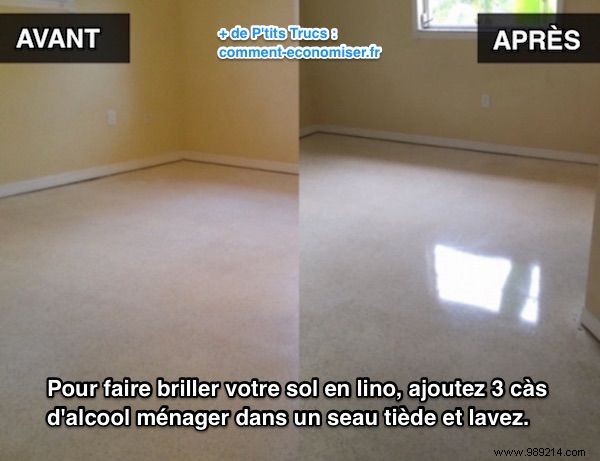 Revive Your Linoleum Floor: Instant Shine with Rubbing Alcohol