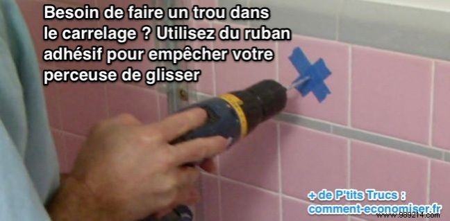 How to Drill a Hole in Tile Without Slipping or Cracking: The Proven Tape Trick