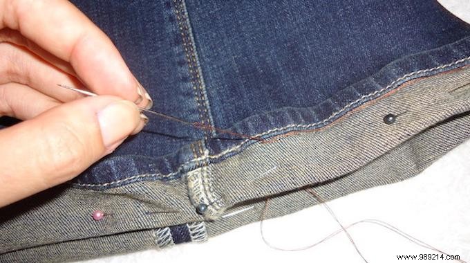 How to Hem Jeans Securely by Hand – No Sewing Machine Required