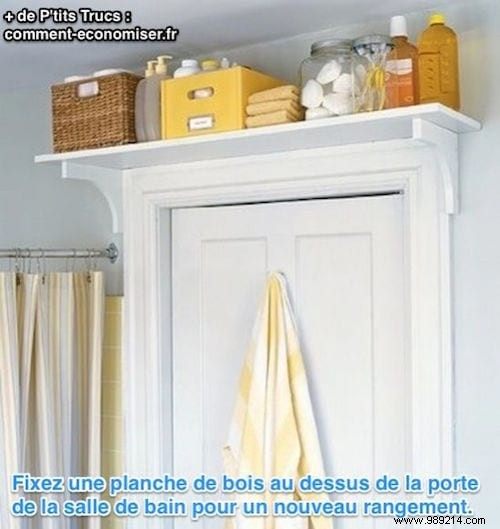 Maximize Bathroom Storage: Build a Simple Shelf Above the Door