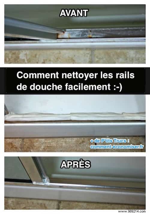 Effortless White Vinegar Method: Deep Clean Shower Rails Like New