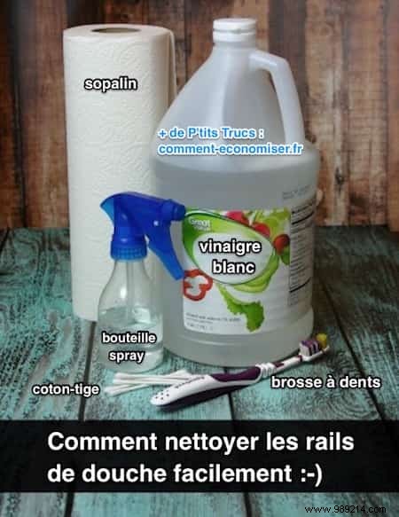 Effortless White Vinegar Method: Deep Clean Shower Rails Like New