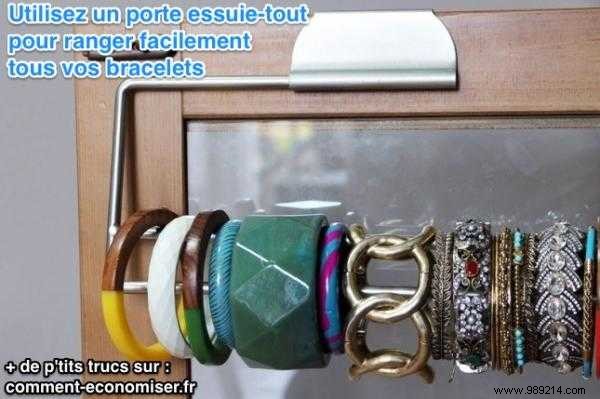 Genius Hack: Organize All Your Bracelets with a Paper Towel Holder