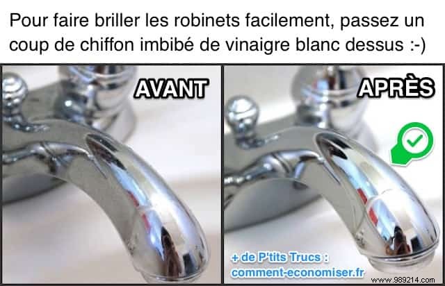 Restore Chrome Faucets to a Brilliant Shine with This Simple White Vinegar Trick