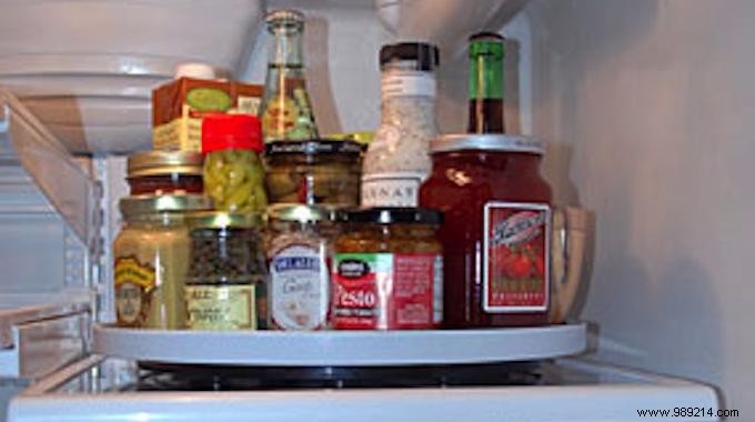 Smart Fridge Hack: Organize Condiments with a Lazy Susan Turntable