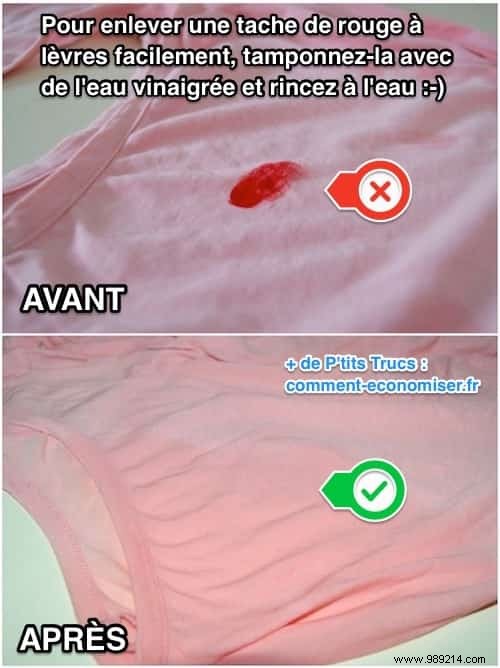 Remove Lipstick Stains in Just 2 Minutes: Proven Vinegar Method