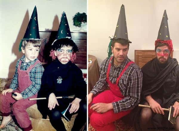 Two Brothers  Heartwarming Mother s Day Gift: Recreating Childhood Photos