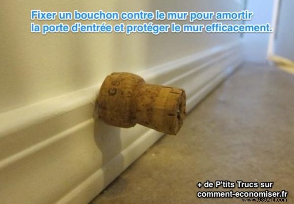 Free DIY Door Stopper: Protect Your Walls with a Simple Wine Cork Hack